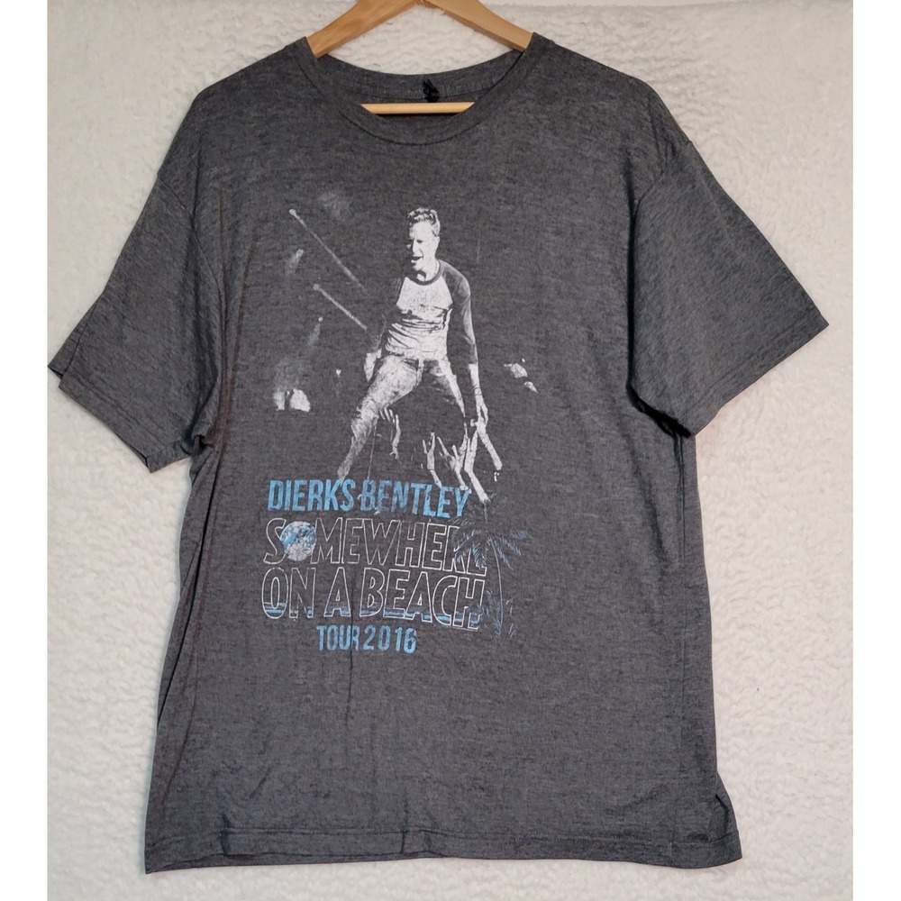 DIERKS BENTLEY Somewhere On A Beach 2016 T-Shirt Size XG (XL) Music Band 1971